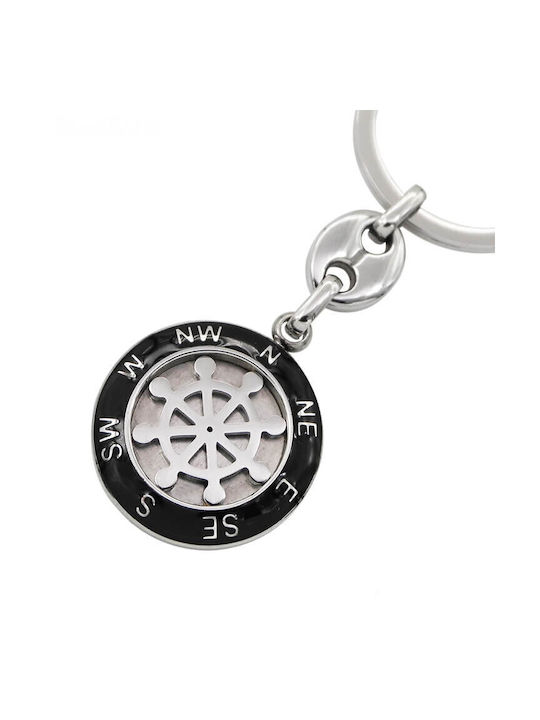 Keychain Compass - Rudder 8x6cm