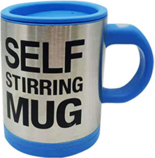 Mug Metallic with Lid Silver