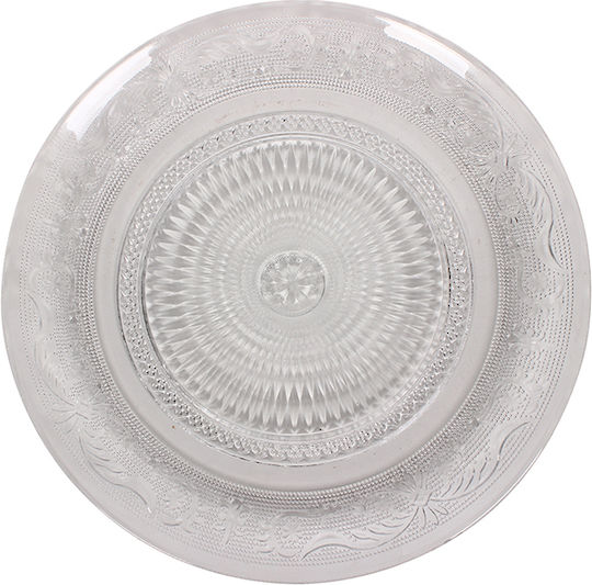 Keskor Servierplatte Glas Transparent mit Durchmesser 33cm 1Stück Keskor Servierplatte Glas Transparent mit Durchmesser 33cm 1Stück
