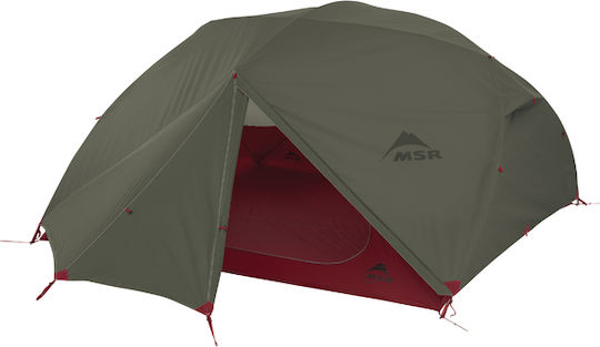 MSR Elixir 4 Camping Tent Igloo Mountaineering Green with Double Cloth 4 Seasons for 4 People Waterproof 3000mm 223x223x121cm