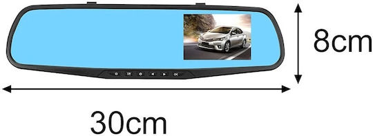 Factory 1080P Mirror Car DVR Set with Rear Camera, 4.3" Display with Clip