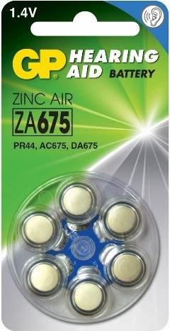 GP Batteries Hearing Aid Batteries 675 1.4V 6pcs