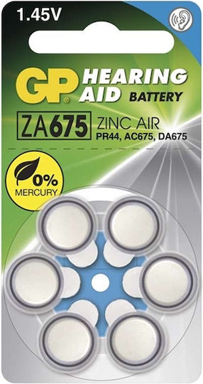 GP Batteries Hearing Aid Batteries 675 1.4V 6pcs