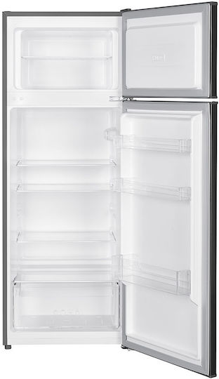 Muhler Ψυγείο Δίπορτο 206lt Υ143xΠ54.5xΒ55.5εκ. Inox SUF-144IF