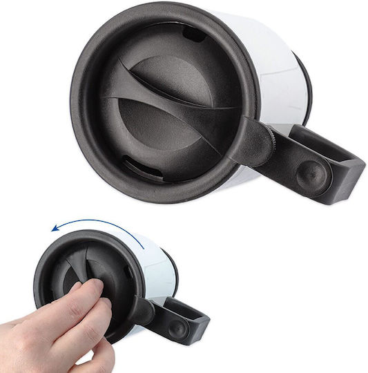 Koupakoupa I Love You Stainless Steel Thermos Bottle 450ml White with Handle