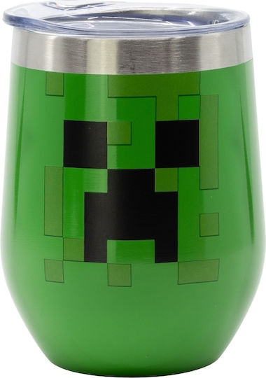 Mojang AB Pahar Termos Oțel inoxidabil 360ml Verde cu Mustiuc
