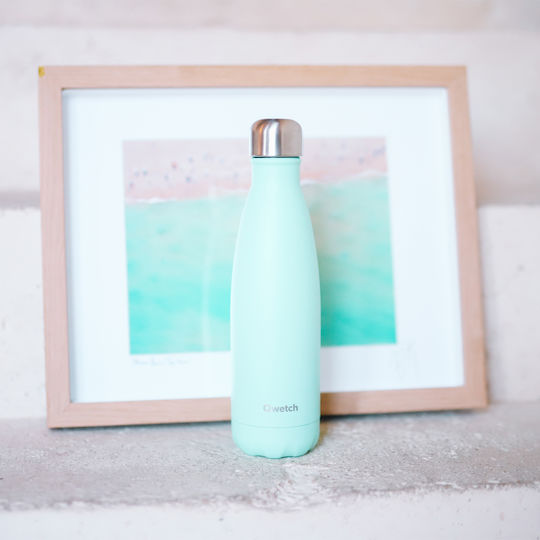 Qwetch Glass Thermos Stainless Steel BPA Free 260ml Green