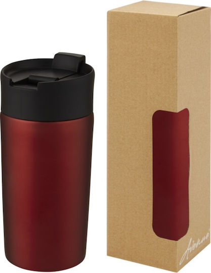 Pf Concept Ποτήρι Θερμός Ανοξείδωτο BPA Free 330ml Κόκκινο