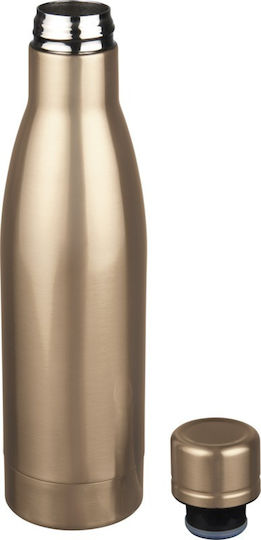 Pf Concept Μπουκάλι Θερμός Ανοξείδωτο 500ml Χρυσό