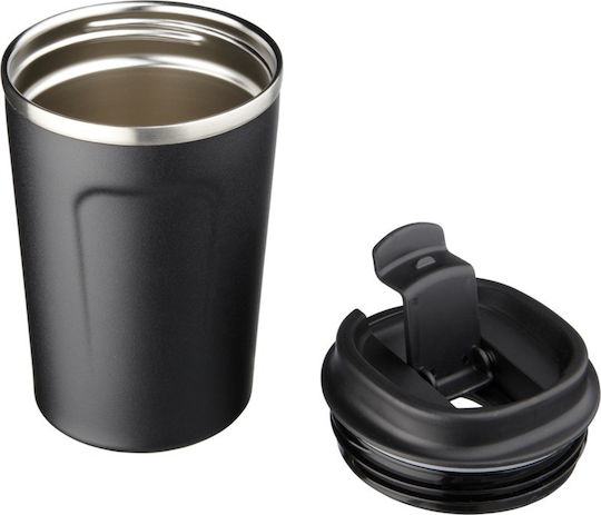 Pf Concept Ποτήρι Θερμός Ανοξείδωτο 360ml Μαύρο με Επιστόμιο
