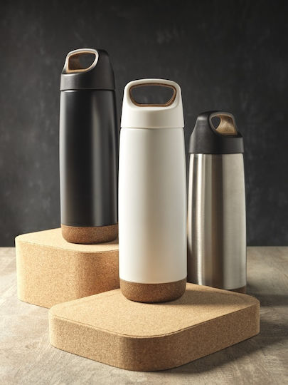 Pf Concept Μπουκάλι Θερμός Ανοξείδωτο 600ml Ασημί