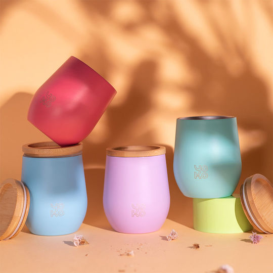 Yoko Design Ποτήρι Θερμός Ανοξείδωτο BPA Free 250ml Μωβ