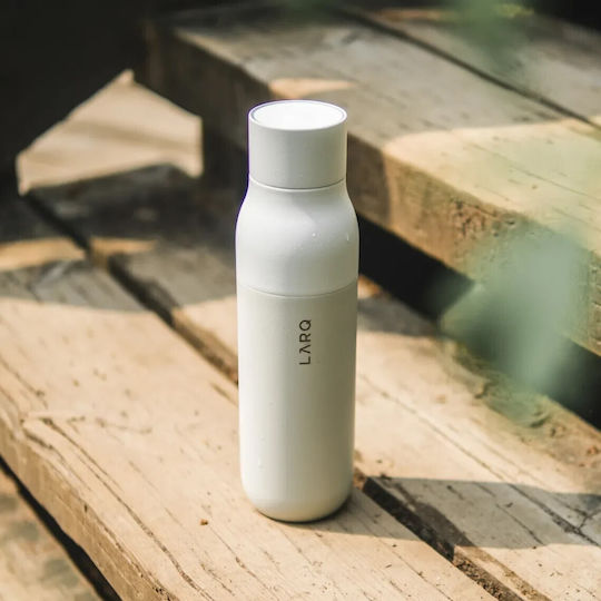 LARQ PureVis Bottle Thermos Stainless Steel 740ml White