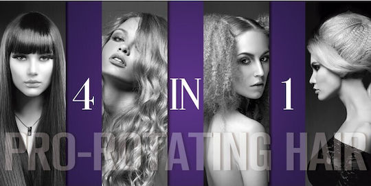 ID Italian Pro Rotating Electric Brush with Rotating Head for Straightening 35W