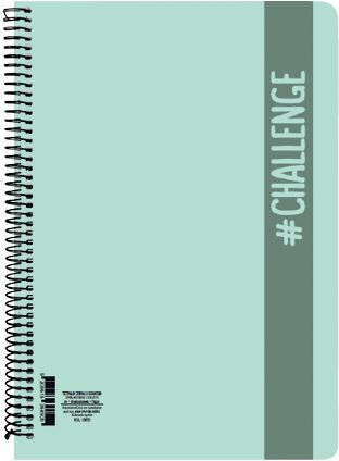 AG Trees Notebook Geregelt A4 90 Sheets 3 Subjects Challenge Rosa 1Stück