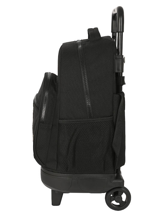 Safta School Bag Trolley Elementary, Elementary Black with Water Bottle Holder 33Liters