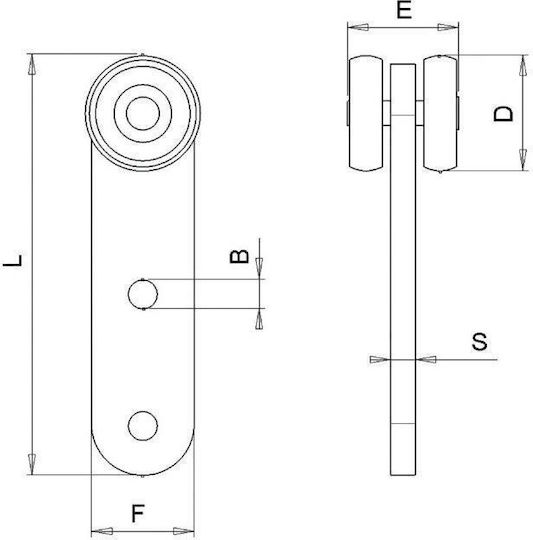 Delta Ioannidis Metallic Roller with Stand D100mm 36.5004