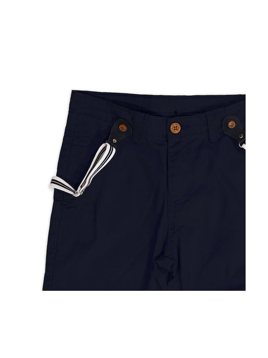 New College Kinder Shorts/Bermudas Stoff Marineblau