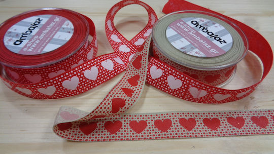 Kappa Decor Fabric Ribbon Beige 25mm 9m 1pcs