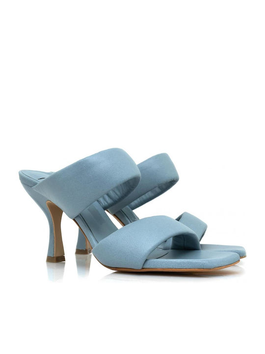 Infinity Leather Women's Sandals Light Blue