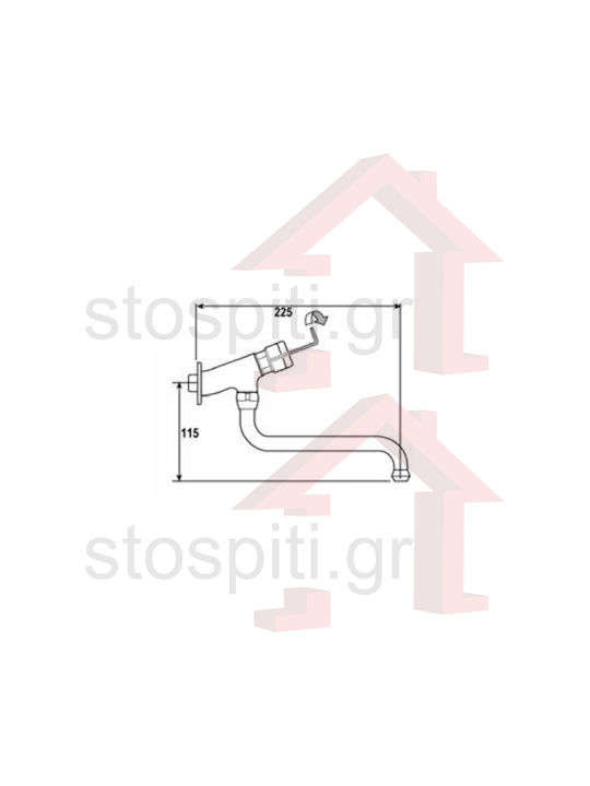River Time Flow Sink Faucet Silver