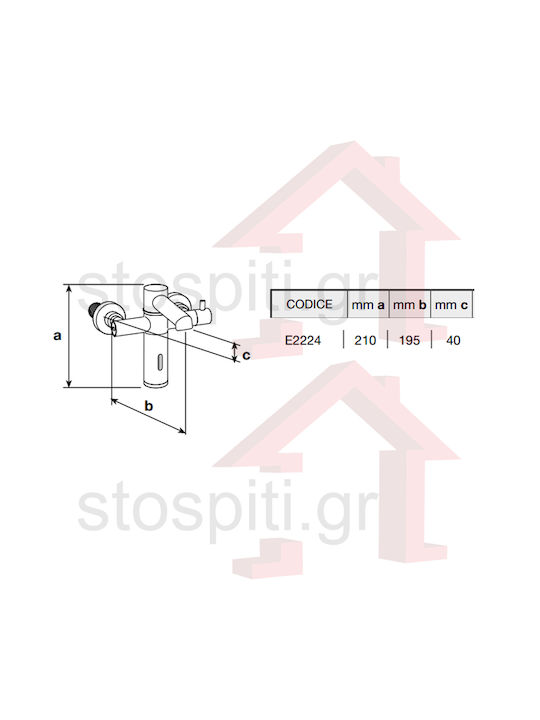 River Mixing Sink Faucet with Photocell Sensor Silver