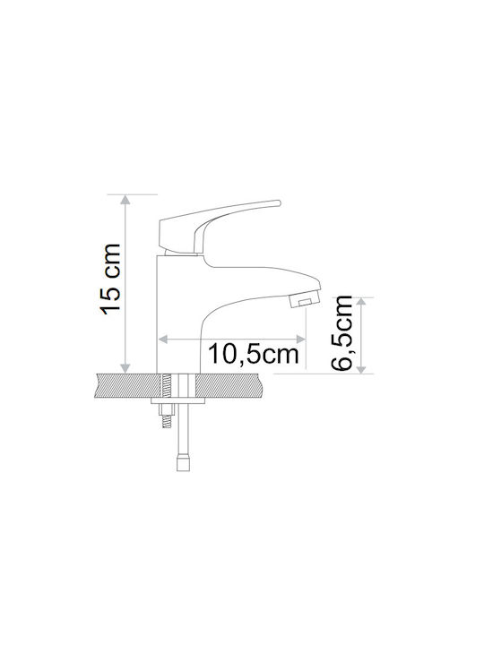 Forte Mixing Sink Faucet Silver