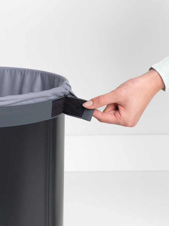 Brabantia Box Καλάθι Απλύτων Υφασμάτινο Πτυσσόμενο Γκρι