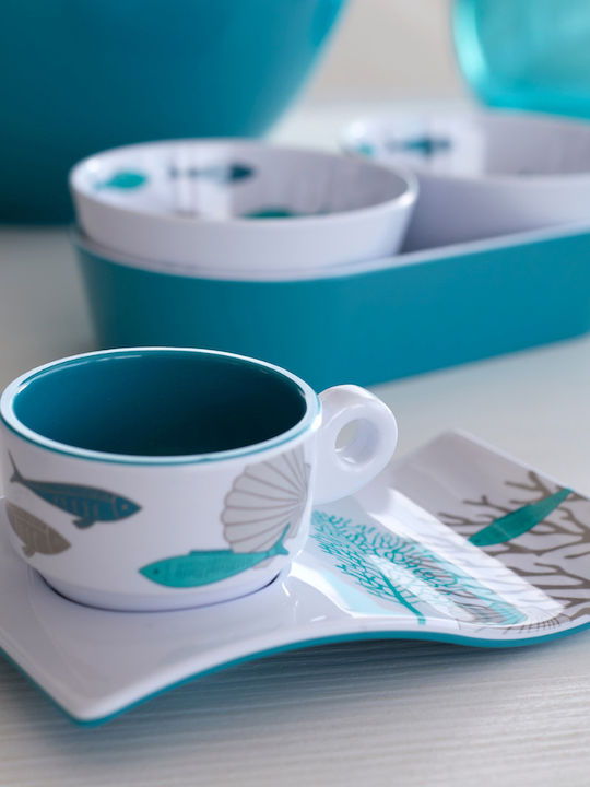 Marine Business Set Tassen Kaffee Kunststoff Weiß 6Stück