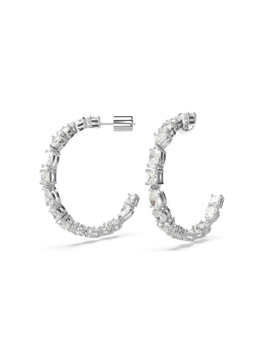 Swarovski Mesmera Earrings Hoops with Stones