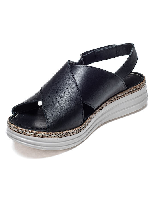 Damen Flache Sandalen in Schwarz Farbe