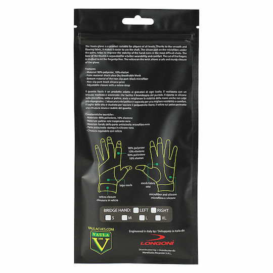 Longoni Glove Vaula SX TG Glove Μπιλιάρδου 1pcs 18290