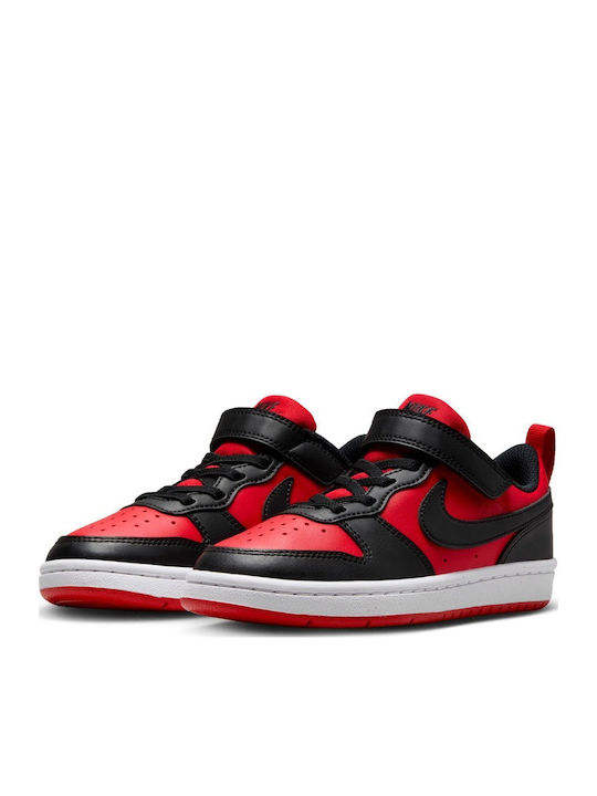 Court Borough Kinder Sneakers mit Klettverschluss Rot