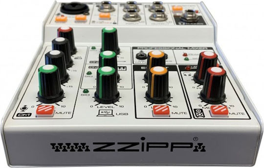 ZZiPP ZZMX3 Αναλογικός Μίκτης 3 Καναλιών & Bluetooth