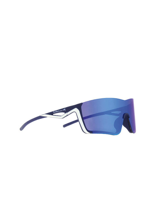 Red Bull Spect Eyewear Sunglasses with Navy Blue Acetate Frame and Blue Mirrored Lenses 003