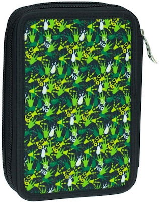 Back Me Up T-Rex Pencil Case Full with 2 Compartments Multicolored