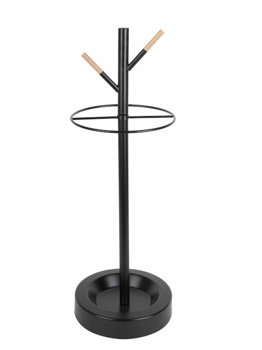 Present Time Regenschirmständer Metallisch Schwarz 25.5x25.5x74cm 1Stück