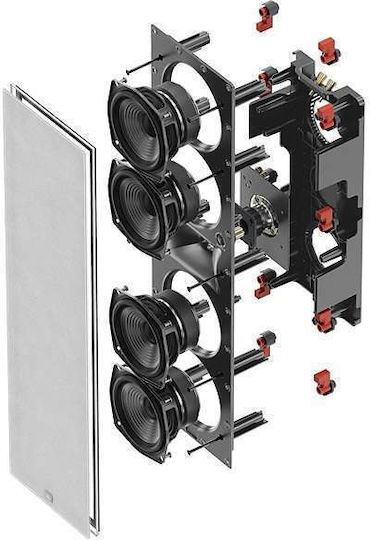 JBL Studio 6 Theater Εντοιχιζόμενο Ηχείο 100W (Τεμάχιο) Μαύρο