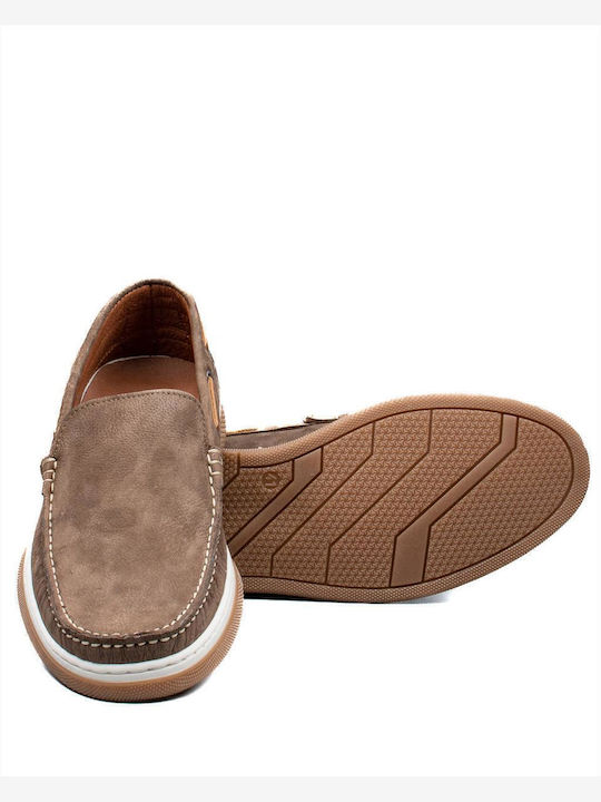 Men's Leather Loafers Gray