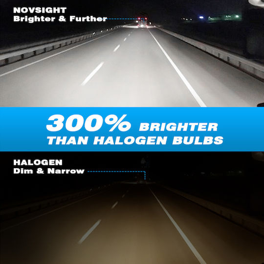NovSight Lamps Car & Motorcycle H11 LED 6500K Cold White 12V 50W 2pcs