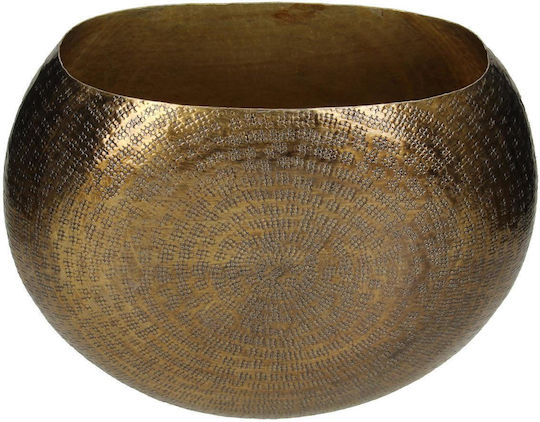 ArteLibre Ghiveci Metalic Bronz 12x34x28εκ.