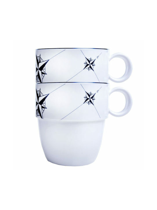 Marine Business Mug Ceramic White 320ml 6pcs