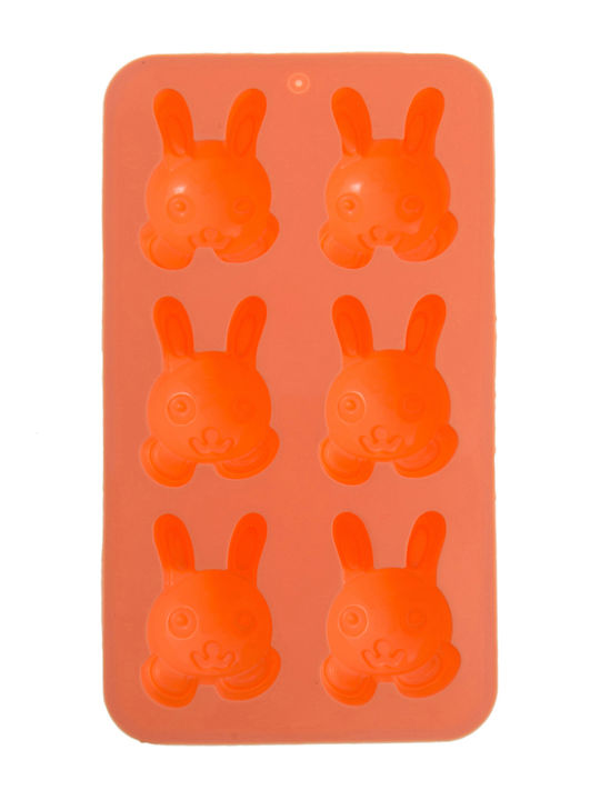 Silicone Mold Bunny 6 Slots 089