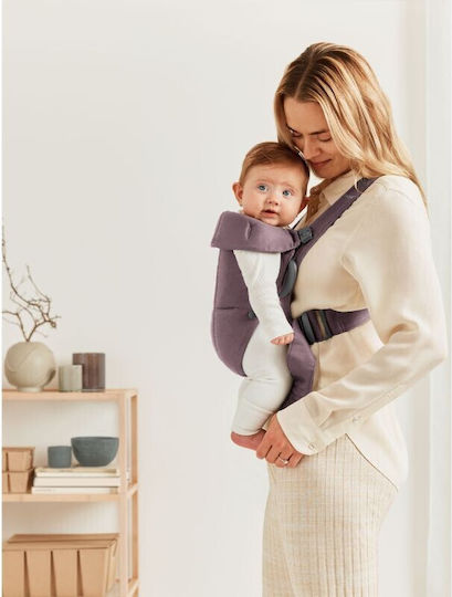 BabyBjorn Classic Carrier Mini Cotton Dark Purple with Maximum Weight 11kg
