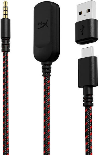 HyperX Cloud III Over Ear Gaming Headset with Connection 3.5mm / USB Black / Red