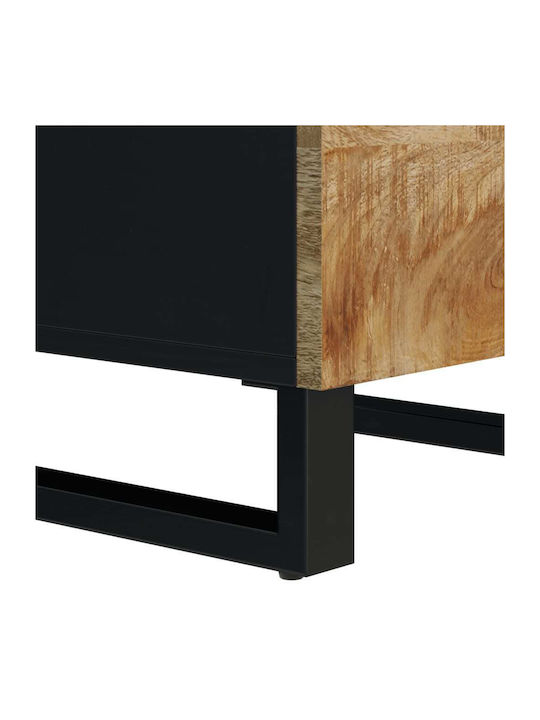 vidaXL Büroaufbewahrungsschrank aus Massivholz Natürlich 40x33x110cm