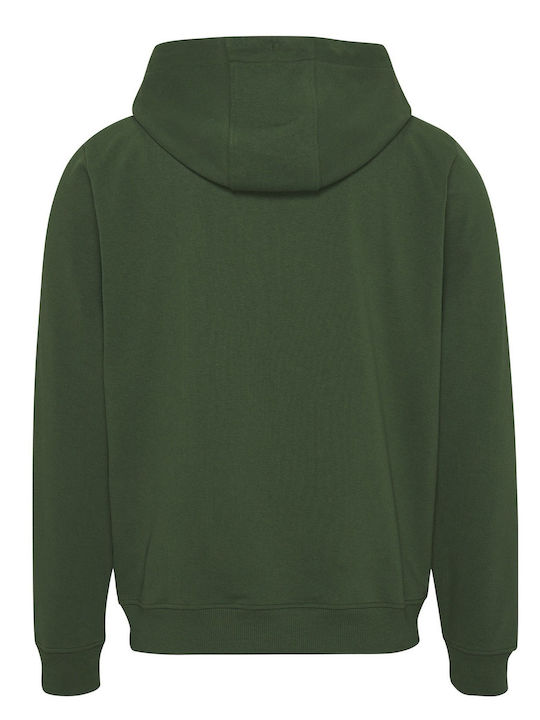 Tommy Hilfiger Men's Sweatshirt Jacket with Hood and Pockets Green