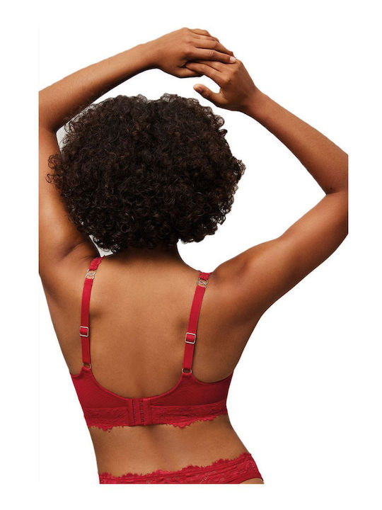 Bra with Light Padding Red