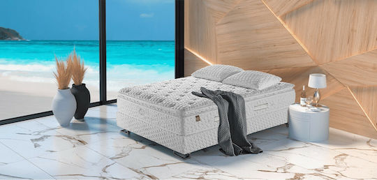 Linea Strom Cloud Über-Doppel Ergonomisch Matratze Schaum / Latex 170x200x34cm mit Topper