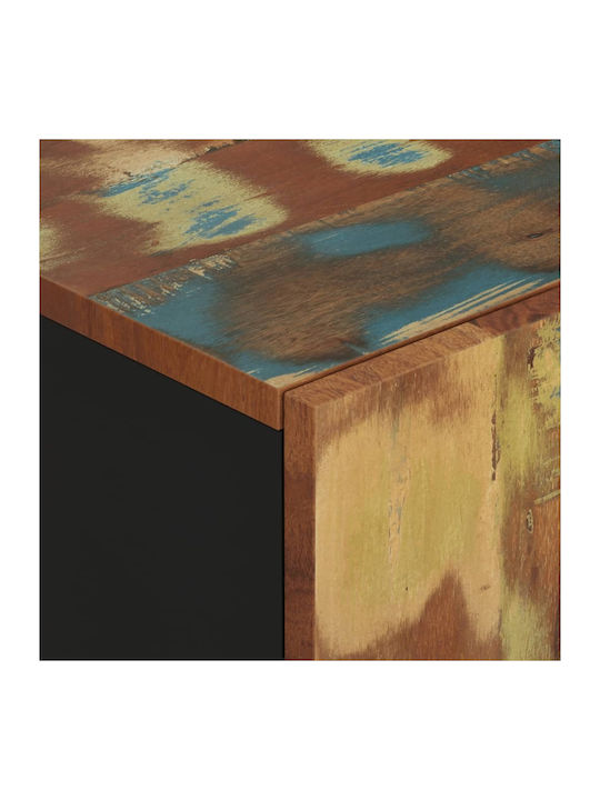 Bufet din Lemn Masiv Multicolor 90x30x75cm